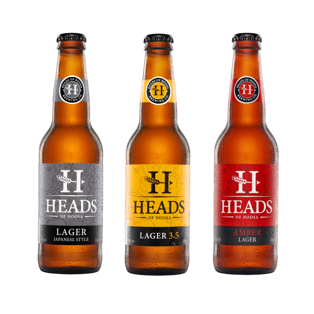 Mixed Carton - 12 x Japanese, 6 x Lager 3.5, 6 x Amber Lager - Heads of Noosa Brewing Co.