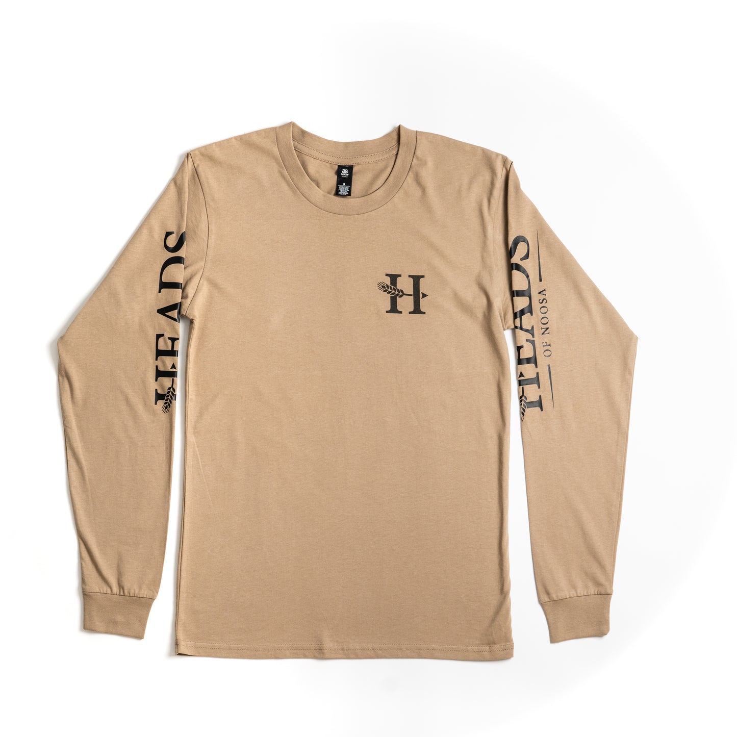 Long Sleeve Logo Tee | Sand - Heads of Noosa Brewing Co.