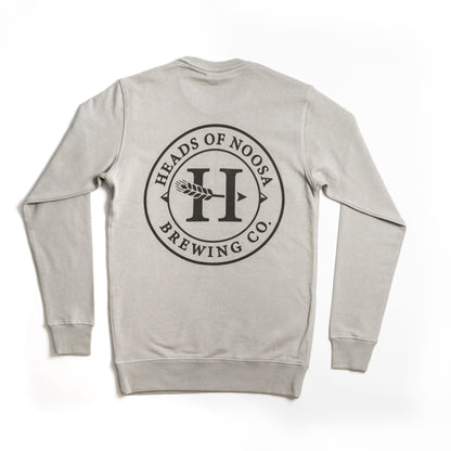 Premium Crew Neck Jumper | Storm - Heads of Noosa Brewing Co.