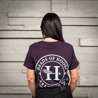 OG Logo Women's T-Shirt | Plum - Heads of Noosa Brewing Co.