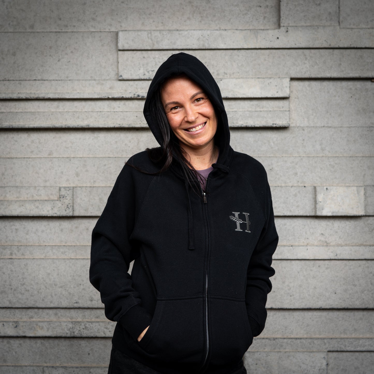 The OG | Black Zip-Up Hoodie - Heads of Noosa Brewing Co.