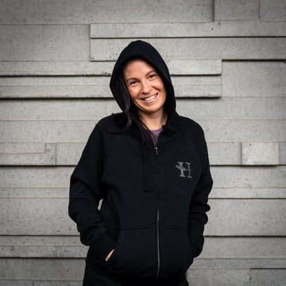 The OG | Black Zip-Up Hoodie - Heads of Noosa Brewing Co.