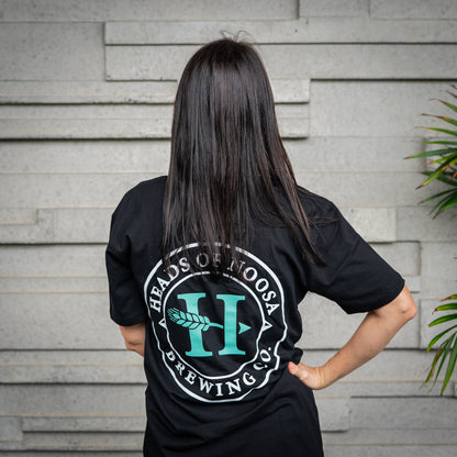 OG Logo Tee | Black - Green/White - Heads of Noosa Brewing Co.