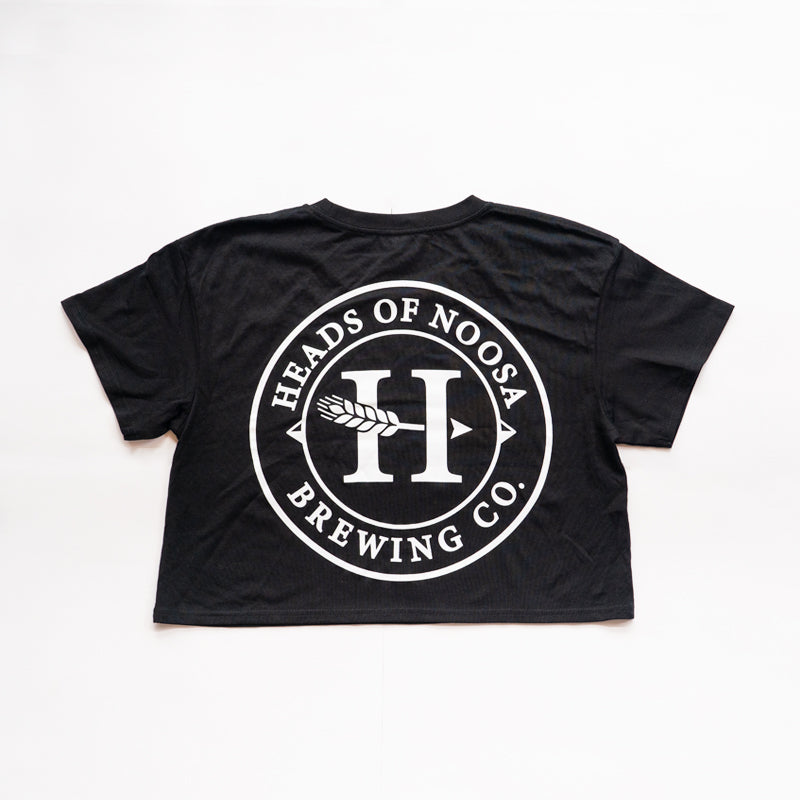 OG Logo Crop Tee | Black - Heads of Noosa Brewing Co.