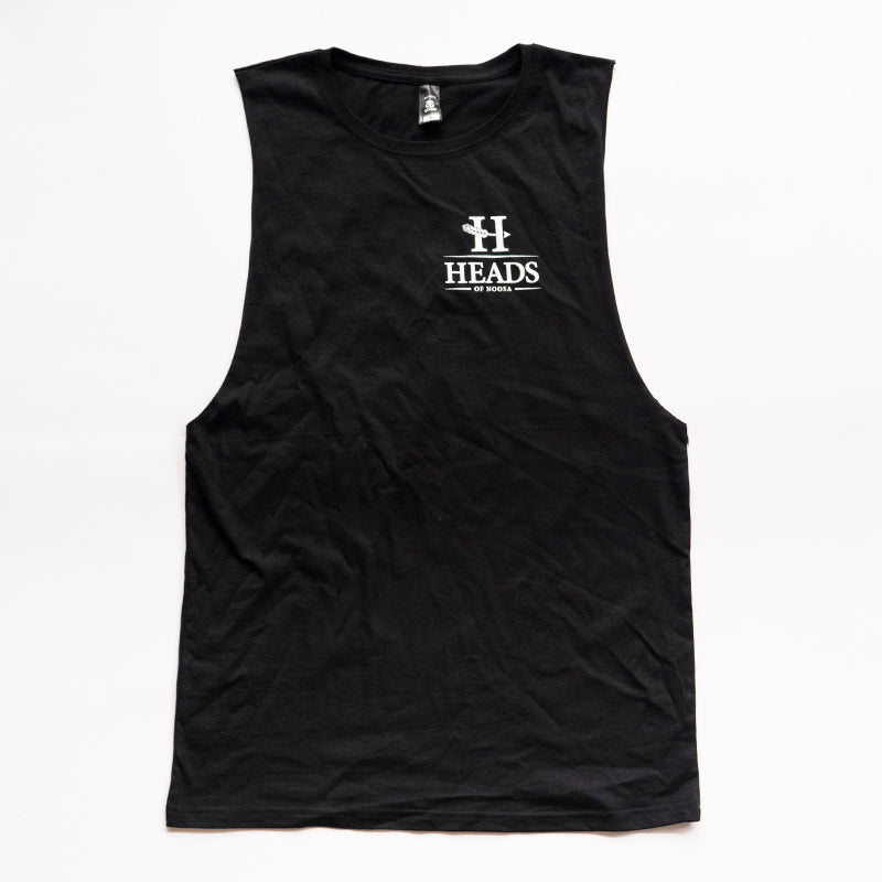 OG Logo Mens Singlet | Black - Heads of Noosa Brewing Co.